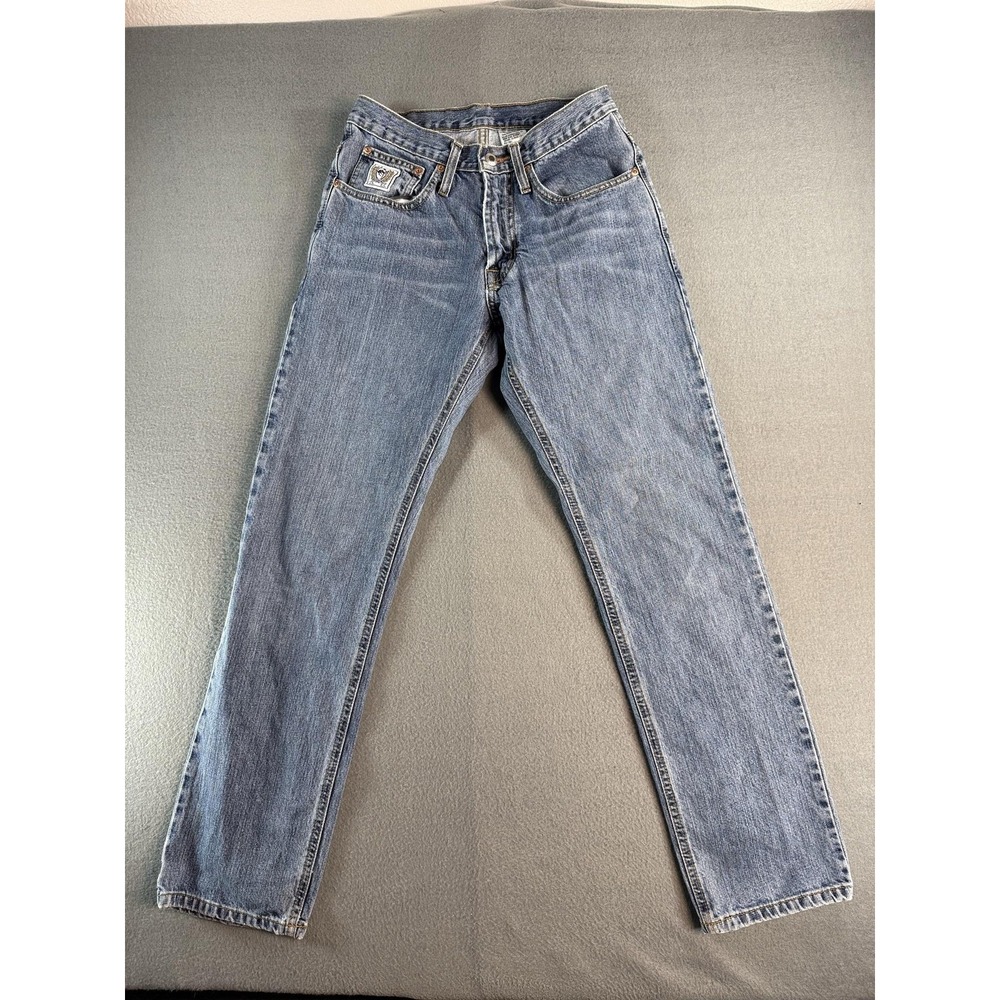 Cinch Up Jeans Mens 27x30 Med Wash Blue Regular Straight Denim Western Casual